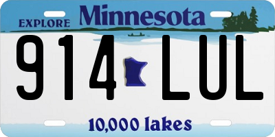 MN license plate 914LUL