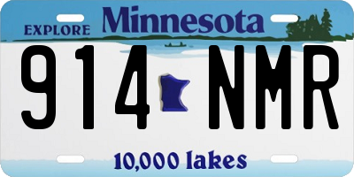 MN license plate 914NMR