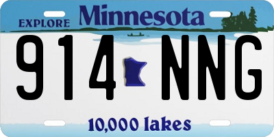 MN license plate 914NNG