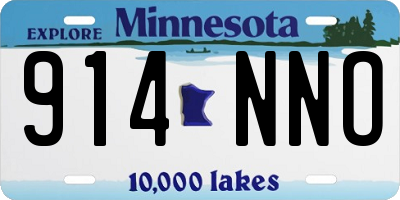 MN license plate 914NNO