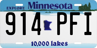 MN license plate 914PFI