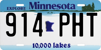 MN license plate 914PHT