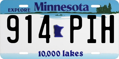 MN license plate 914PIH