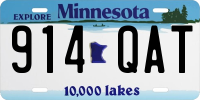 MN license plate 914QAT