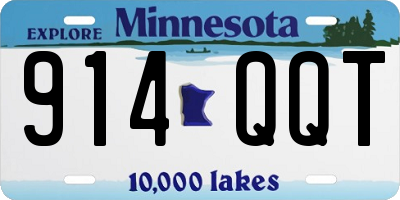 MN license plate 914QQT