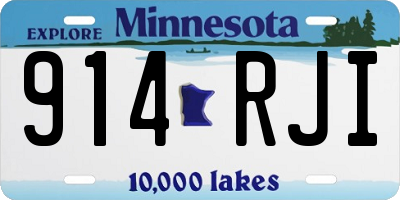 MN license plate 914RJI