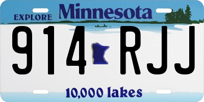 MN license plate 914RJJ