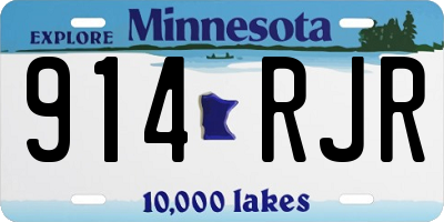 MN license plate 914RJR