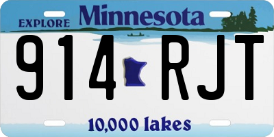 MN license plate 914RJT