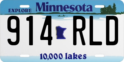 MN license plate 914RLD