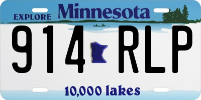 MN license plate 914RLP