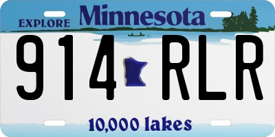 MN license plate 914RLR