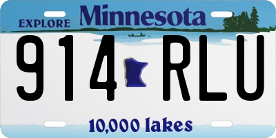 MN license plate 914RLU