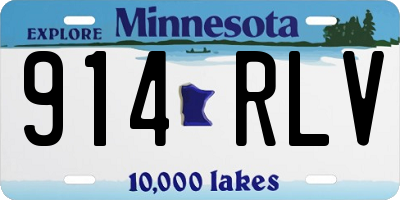MN license plate 914RLV