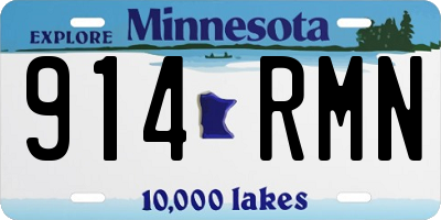 MN license plate 914RMN