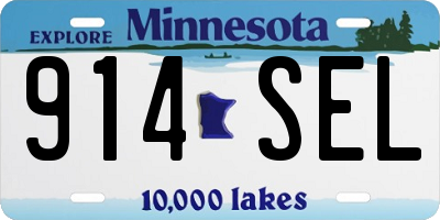 MN license plate 914SEL