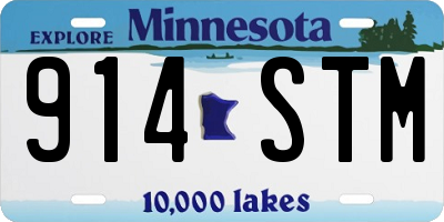MN license plate 914STM