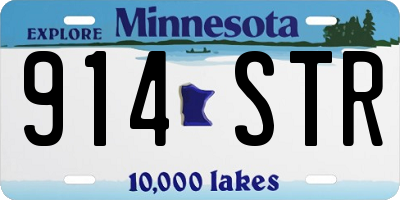MN license plate 914STR