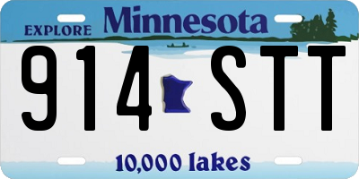 MN license plate 914STT