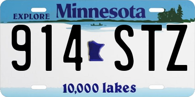 MN license plate 914STZ