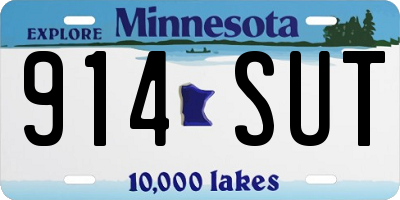 MN license plate 914SUT