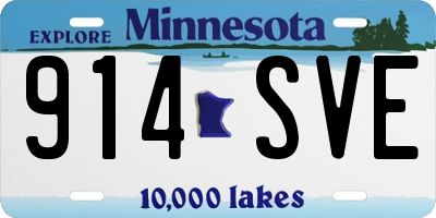 MN license plate 914SVE