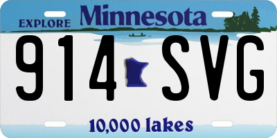 MN license plate 914SVG