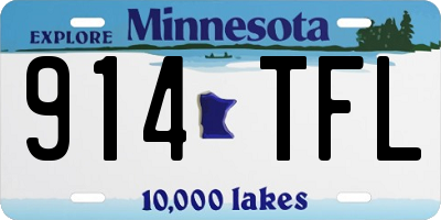 MN license plate 914TFL