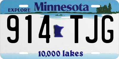 MN license plate 914TJG