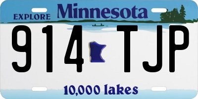 MN license plate 914TJP