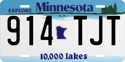 MN license plate 914TJT