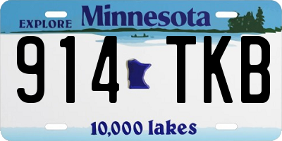 MN license plate 914TKB