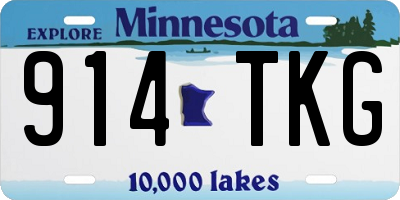 MN license plate 914TKG