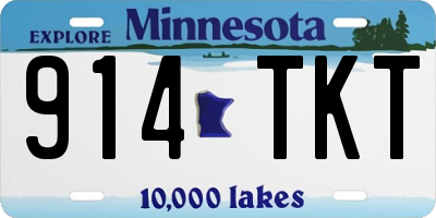 MN license plate 914TKT