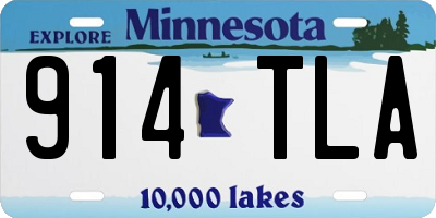 MN license plate 914TLA