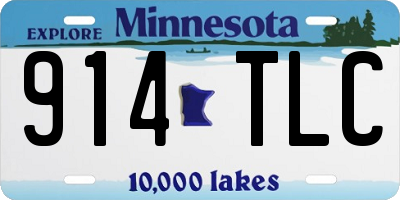 MN license plate 914TLC