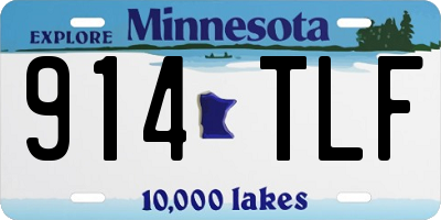 MN license plate 914TLF