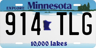 MN license plate 914TLG