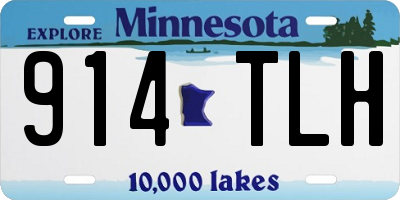 MN license plate 914TLH