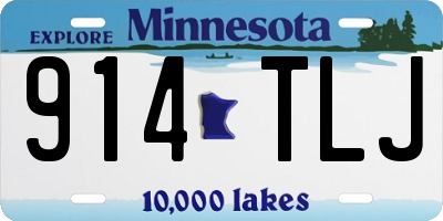 MN license plate 914TLJ