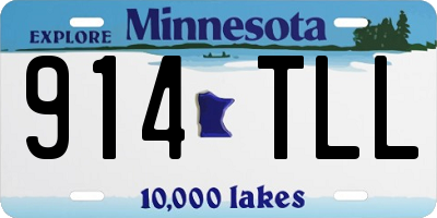 MN license plate 914TLL