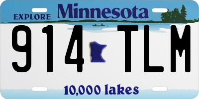 MN license plate 914TLM