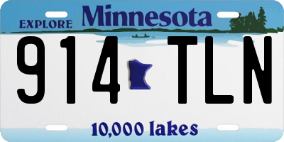 MN license plate 914TLN