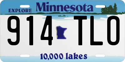 MN license plate 914TLO