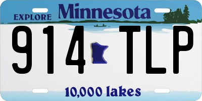 MN license plate 914TLP