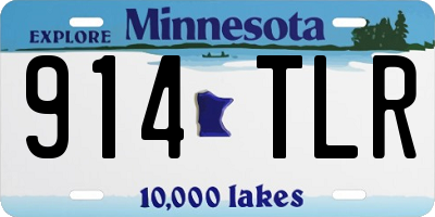 MN license plate 914TLR