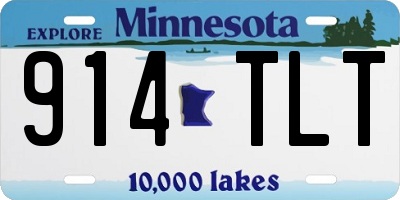 MN license plate 914TLT