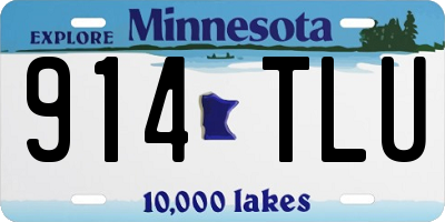 MN license plate 914TLU