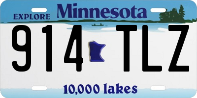 MN license plate 914TLZ