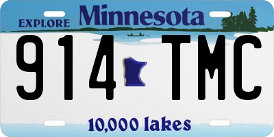 MN license plate 914TMC